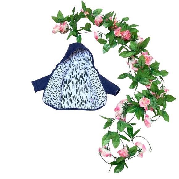 Preloved George Newborn Baby Reversible Navy and White Coat - Up to 4.5kg / 9lbs - Picture 7 of 17